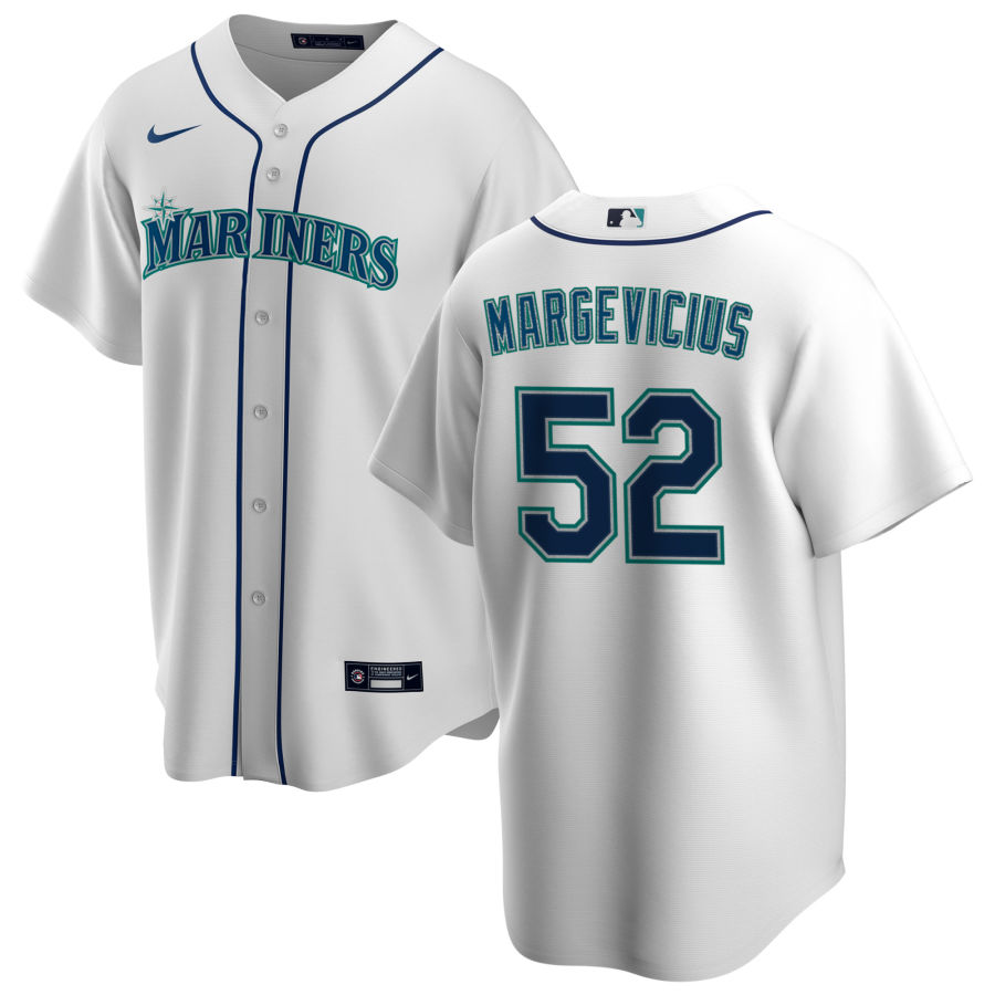 Nike Men #52 Nick Margevicius Seattle Mariners Baseball Jerseys Sale-White